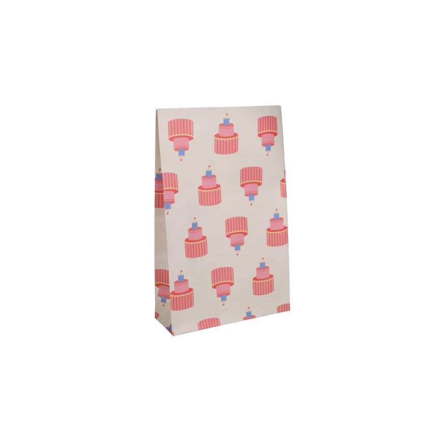 Papiertüten Set "Partycake" (5 Stück) Papiertüte Kado Design 15x6x24 cm 