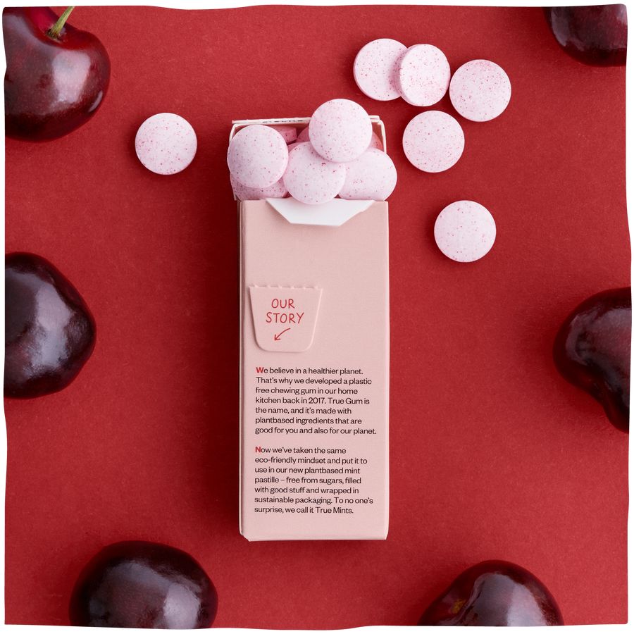 Pastillen "True Mints-Kirsche" Süßigkeit True Co 