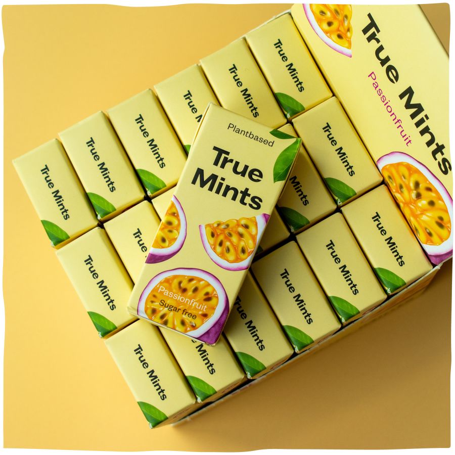 Pastillen "True Mints-Passionsfrucht" Süßigkeit True Co 