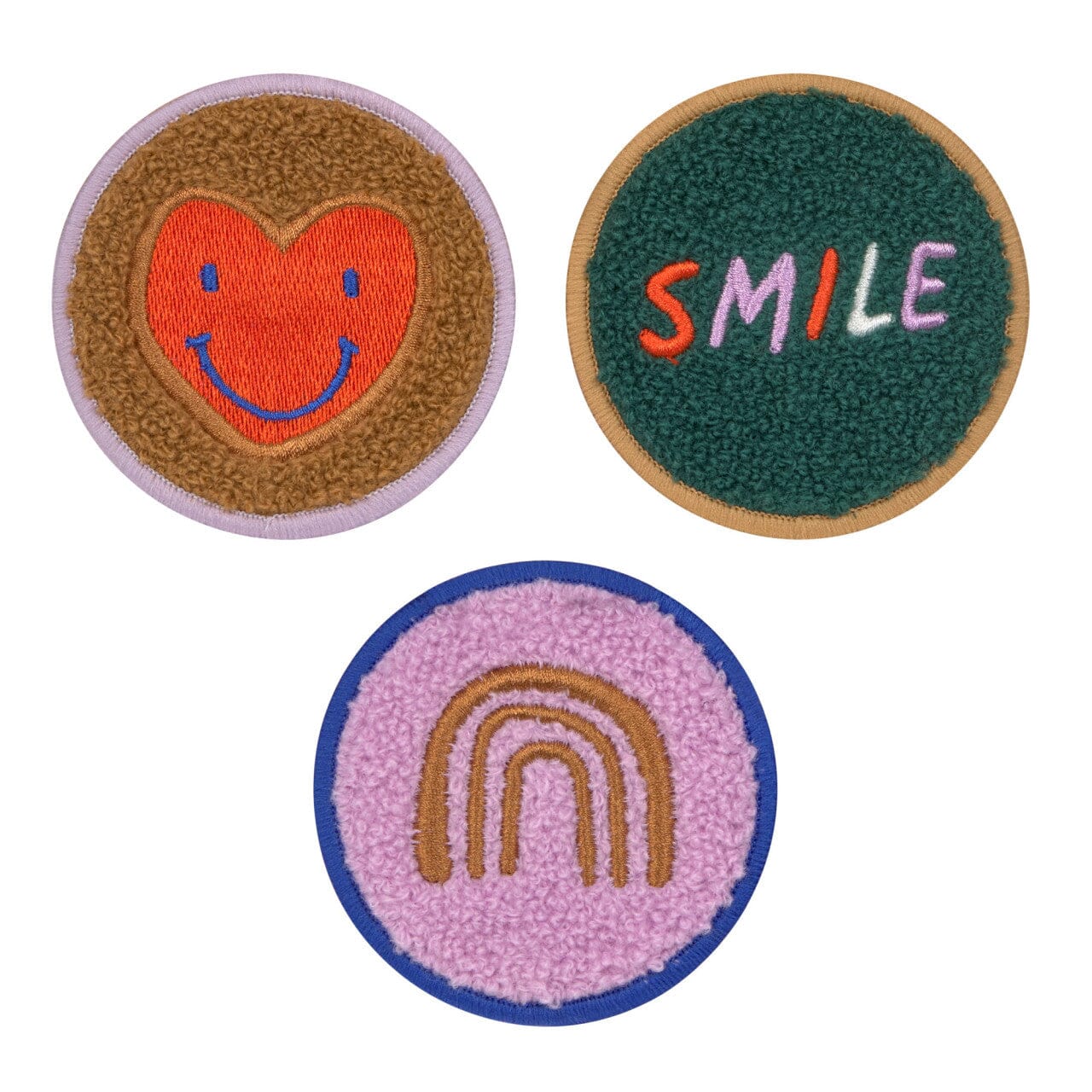 Patches 3er Set "Little Gang" Lässig Smile Herz 