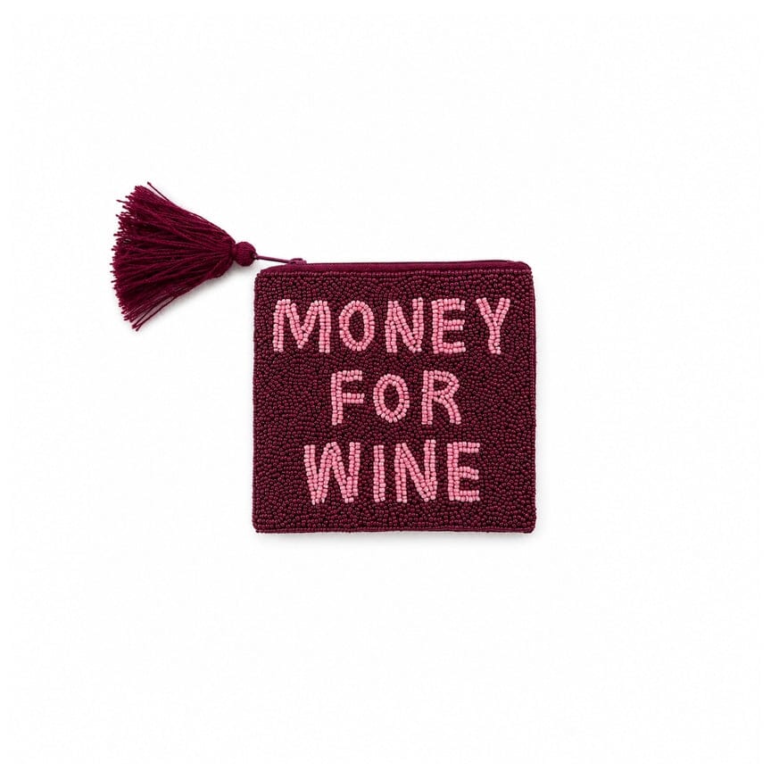 Perlenetui klein "Money for Wine" Geldbeutel Helio Ferretti 
