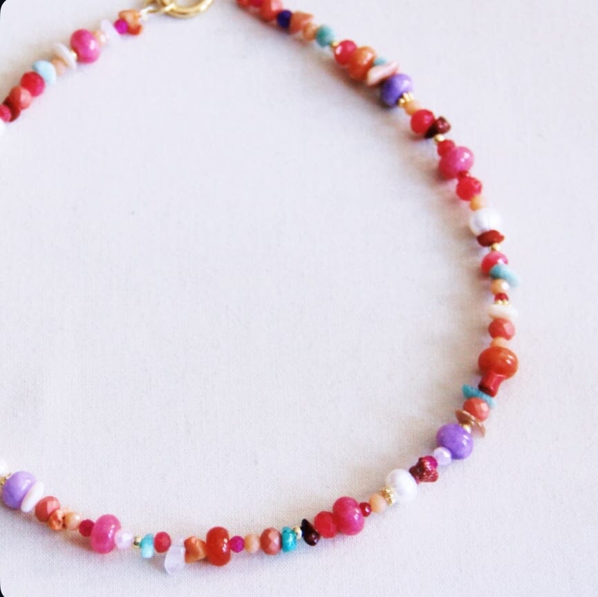 Perlenkette "Color Mix" Kette Bazou 