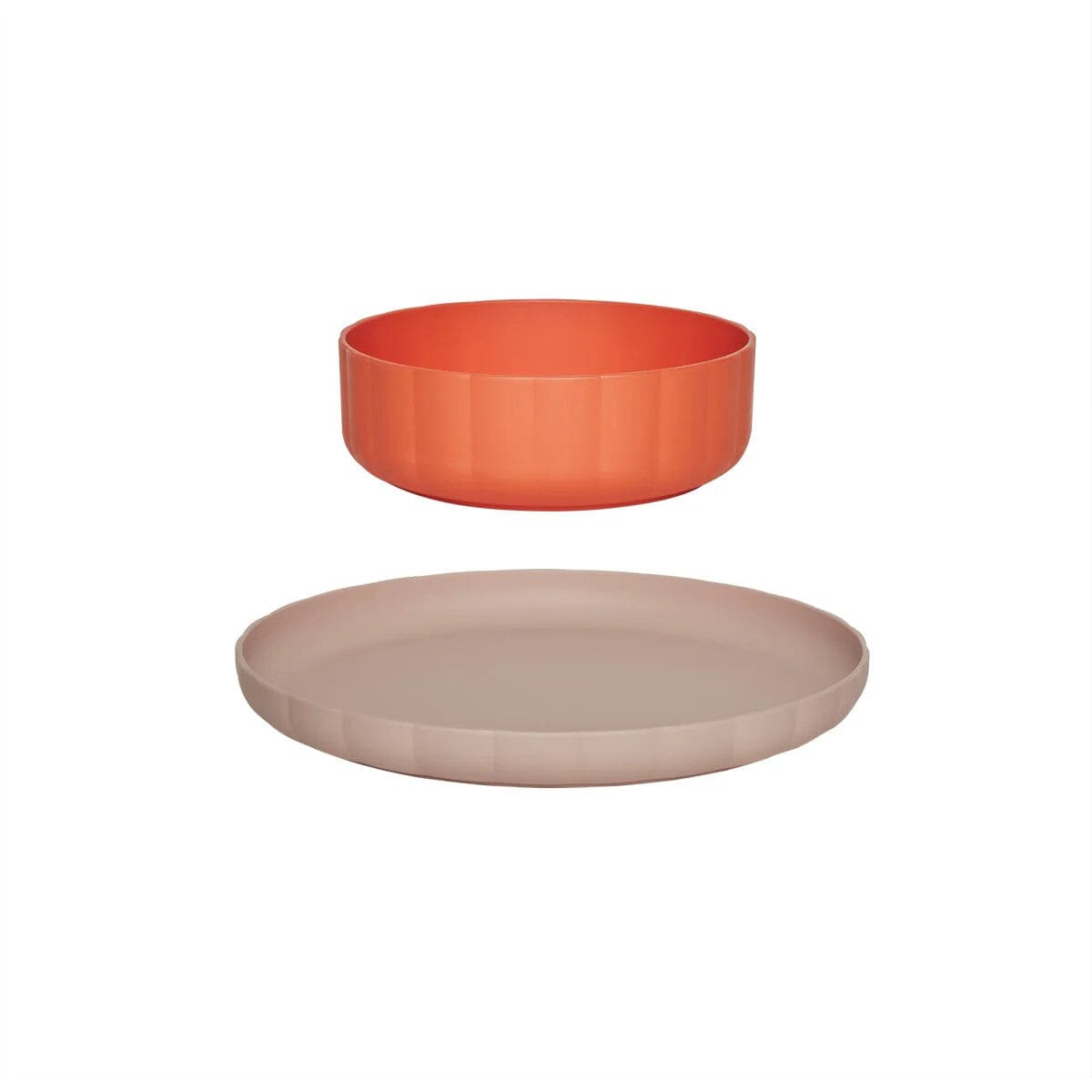 Plate/Bowl Set "Pullo" Becher OYOY living design Rose/Apricot 