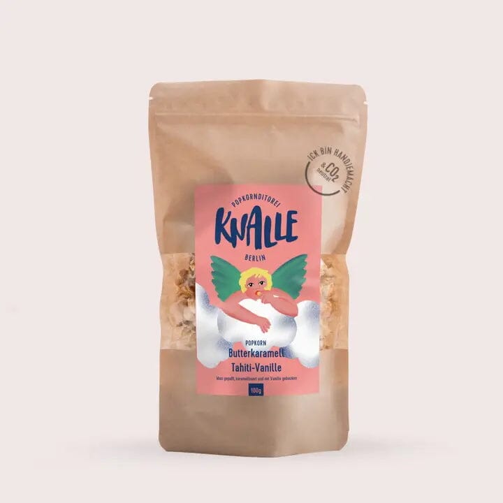 Popcorn "Butterkaramell Tahiti-Vanille Popcorn - Winterdesign" Süßigkeit Knalle 