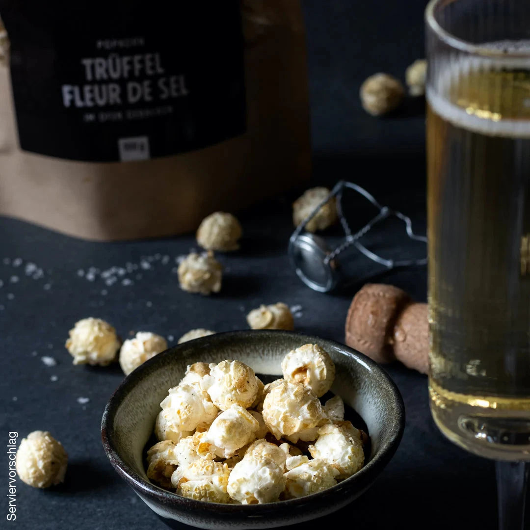 Popcorn "Trüffel Fleur de Sel" Süßigkeit Knalle 