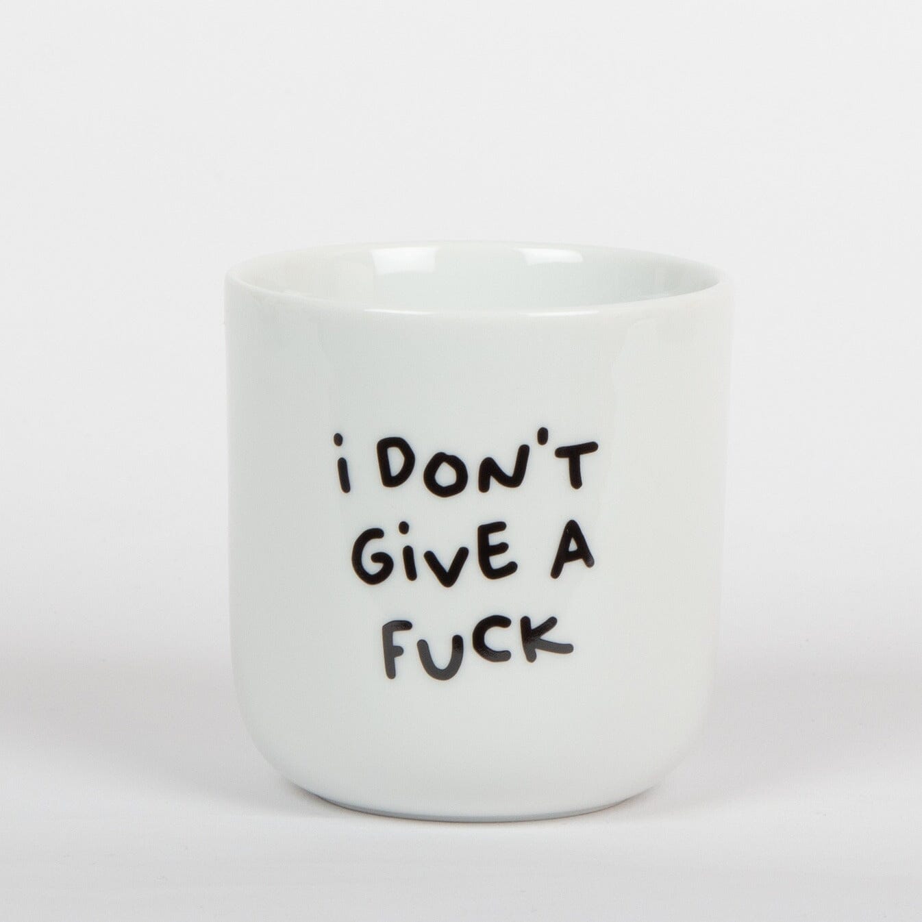 Porzellanbecher "I don't give a fuck" Caffeebecher Frau Hansen 