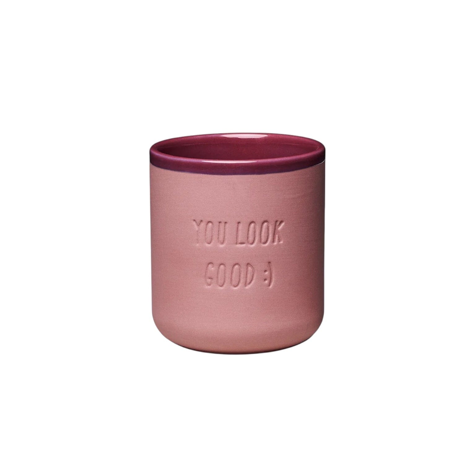 Porzellanbecher "You Look Good" Kaffeebecher chic mic 