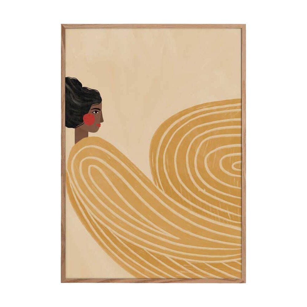 Poster "Die Frau mit den gelben Streifen" - 30x40cm Poster Pictufy 