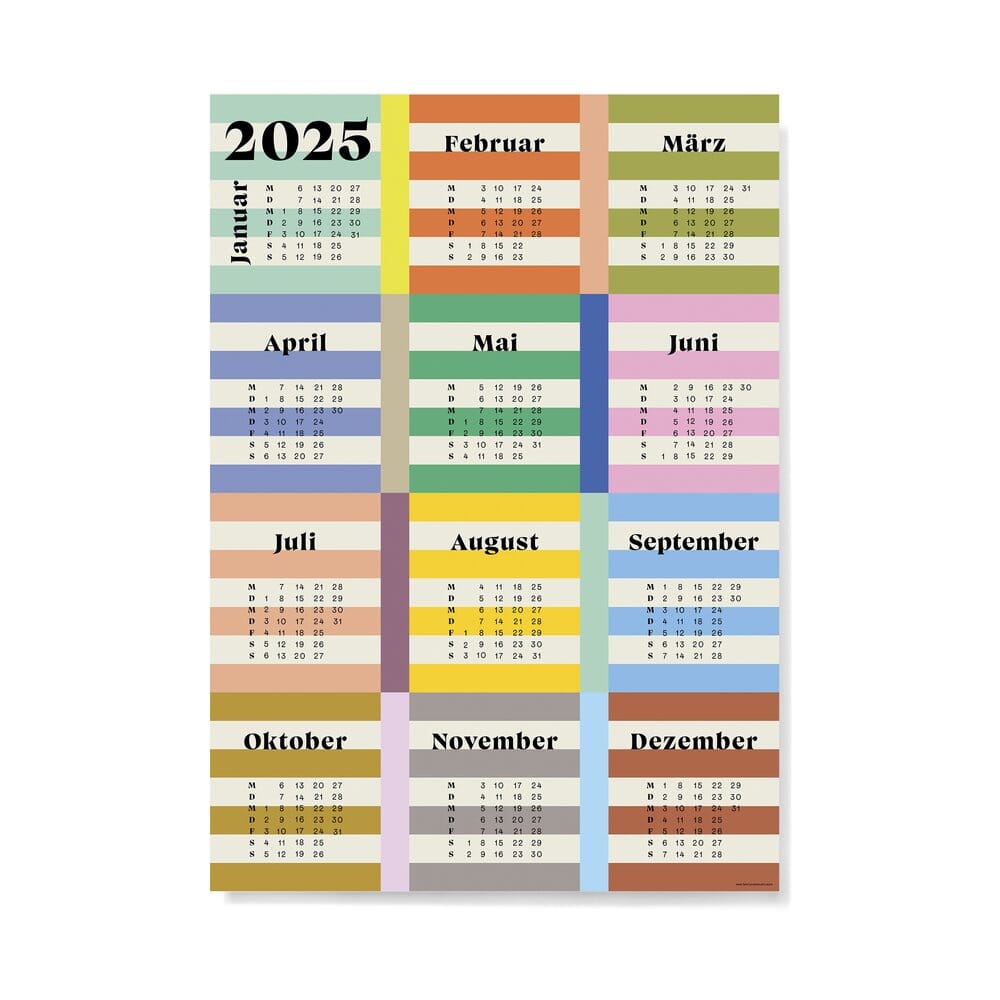 Poster "Kalender 2025" Kalender Family Tree Studio 