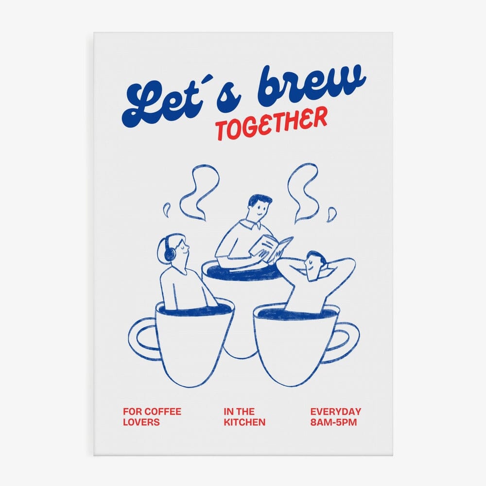 Poster "Let's Brew Together" - 30x40cm Poster Pictufy 