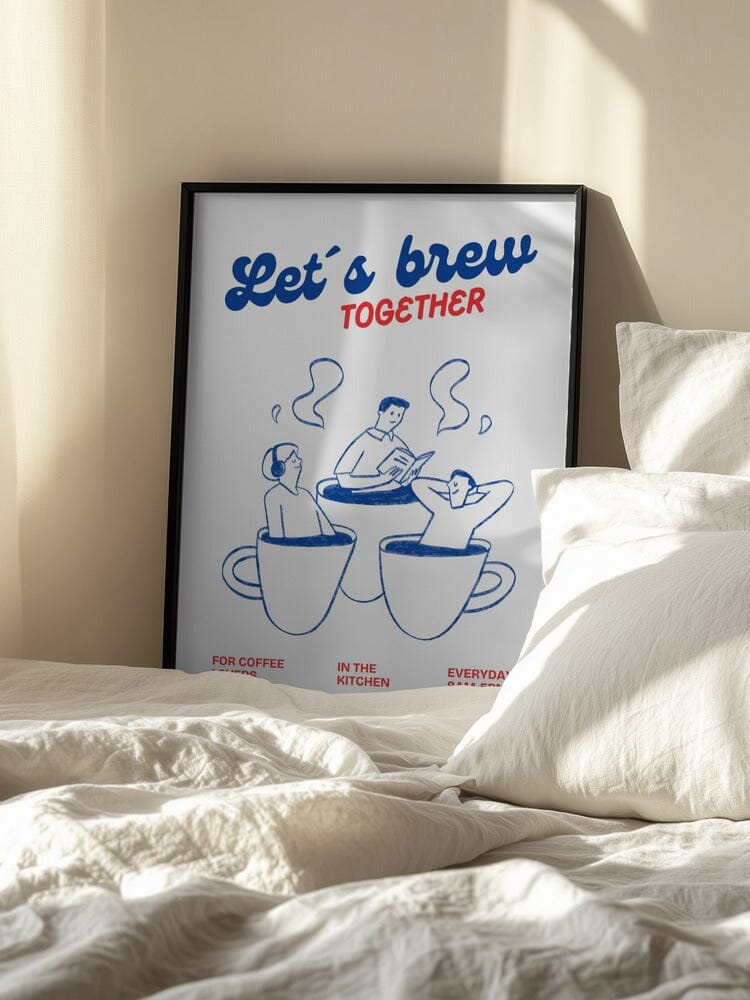 Poster "Let's Brew Together" - 30x40cm Poster Pictufy 