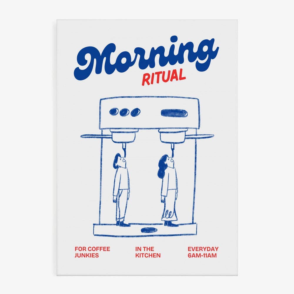 Poster "Morning Ritual" - 30x40cm Poster Pictufy Weiß 