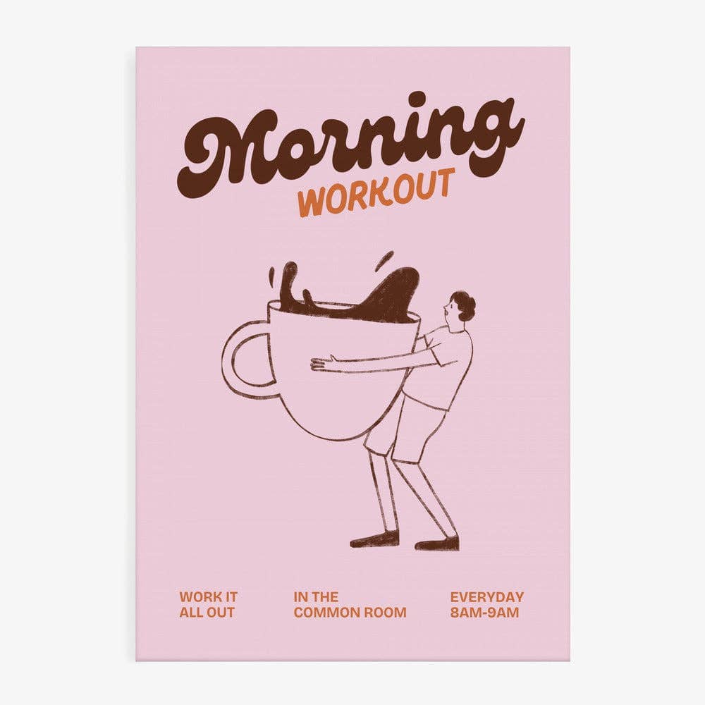 Poster "Morning Workout" - 30x40cm Poster Pictufy Rosa 