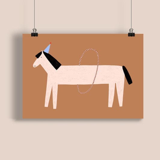 Poster "Partyhorse" - A3 (B-Ware) Kalender Nuukk x Anna Katharina Jansen 