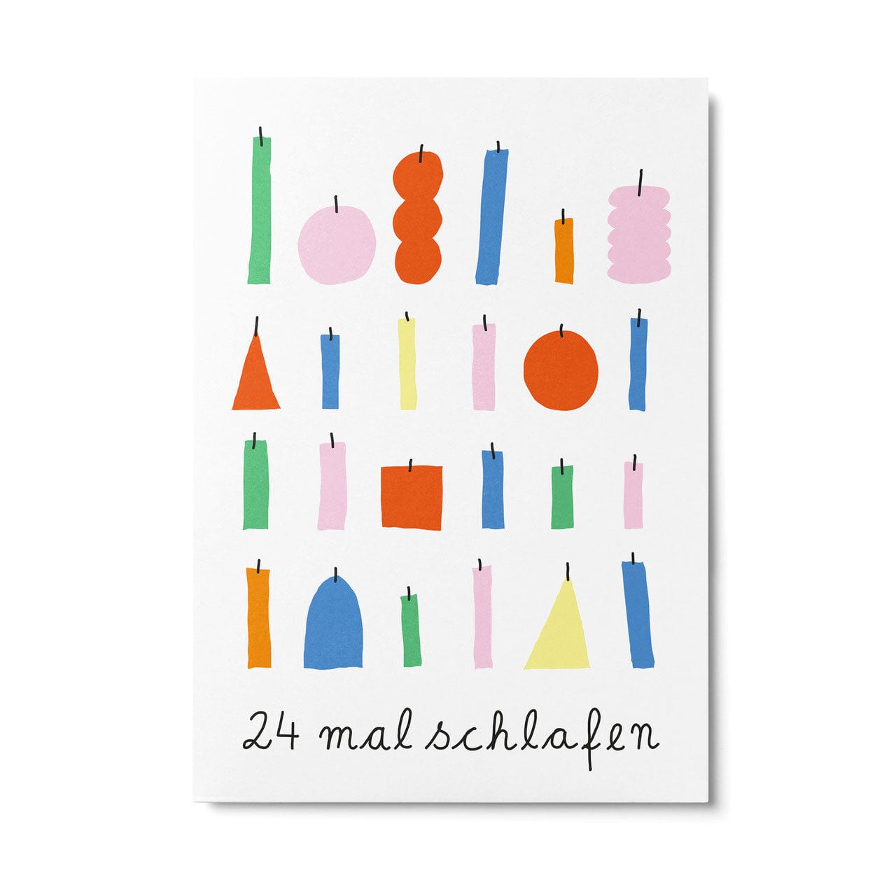 Postkarte "24 mal schlafen" Postkarte Unter Pinien 