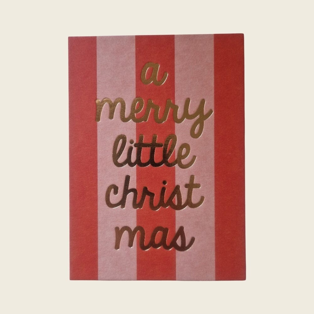 Postkarte "A Merry Little Christmas" Postkarte ava&yves 