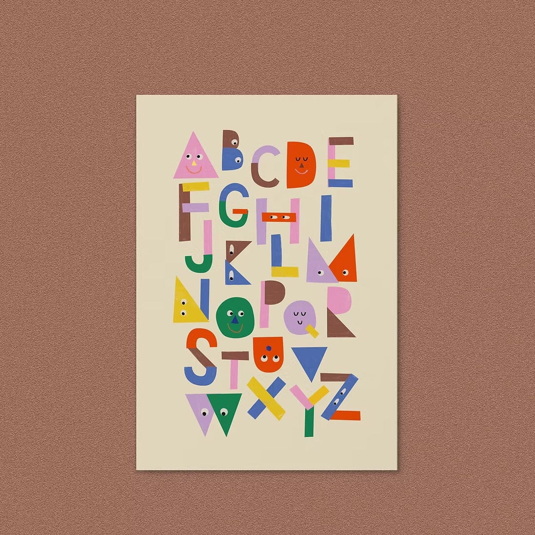 Postkarte "Alphabet Faces" Postkarte Anna Beddig 
