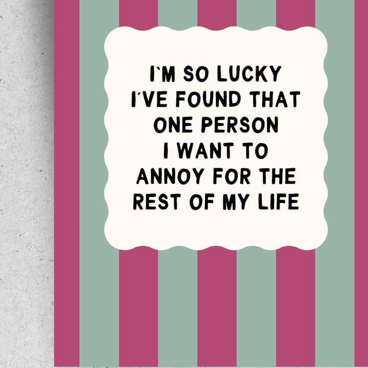 Postkarte "Annoying Person" Postkarte Pinlin 