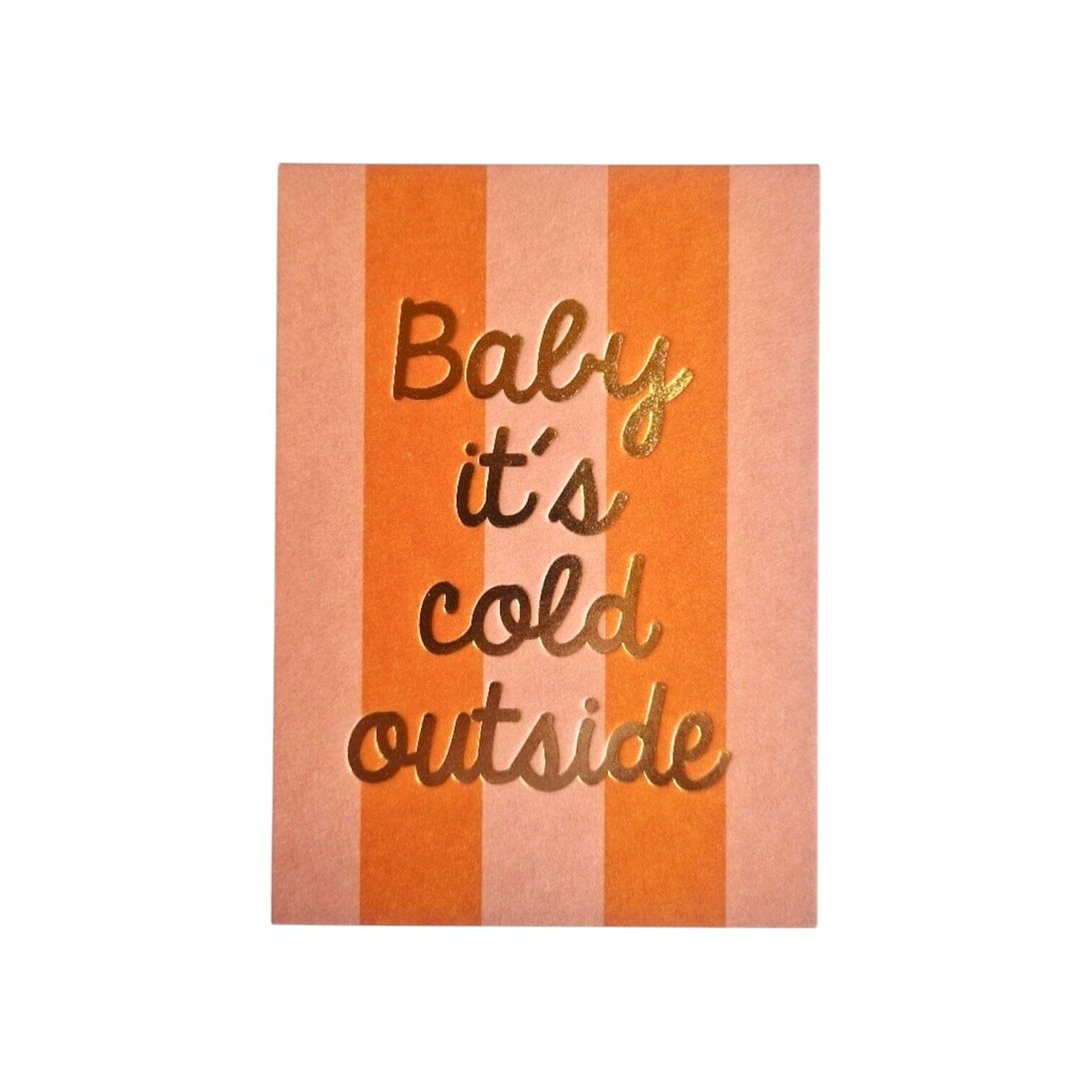 Postkarte "Baby it's cold outside" Postkarte ava&yves 