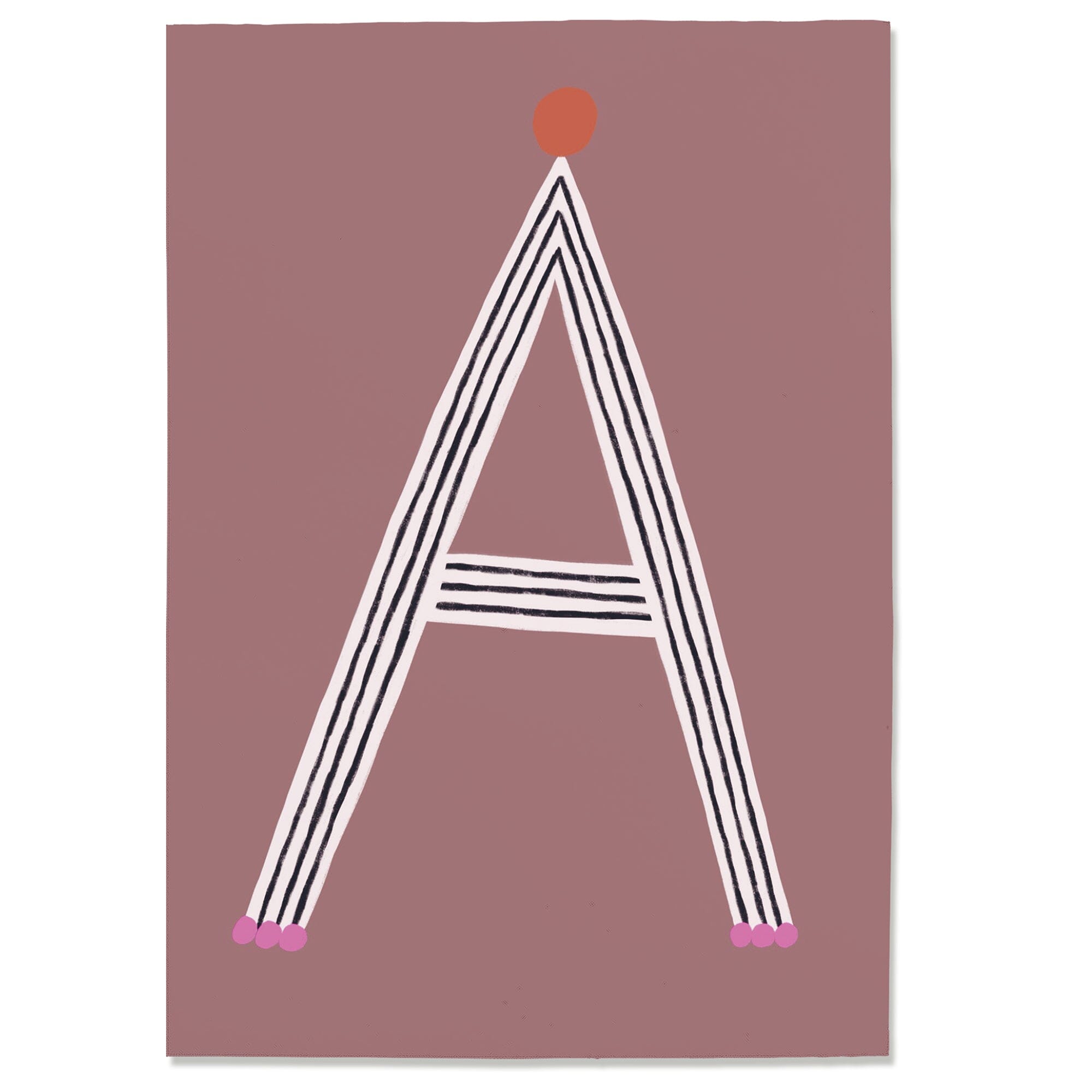 Postkarte "Buchstabe A" #1 Postkarte Nuukk 