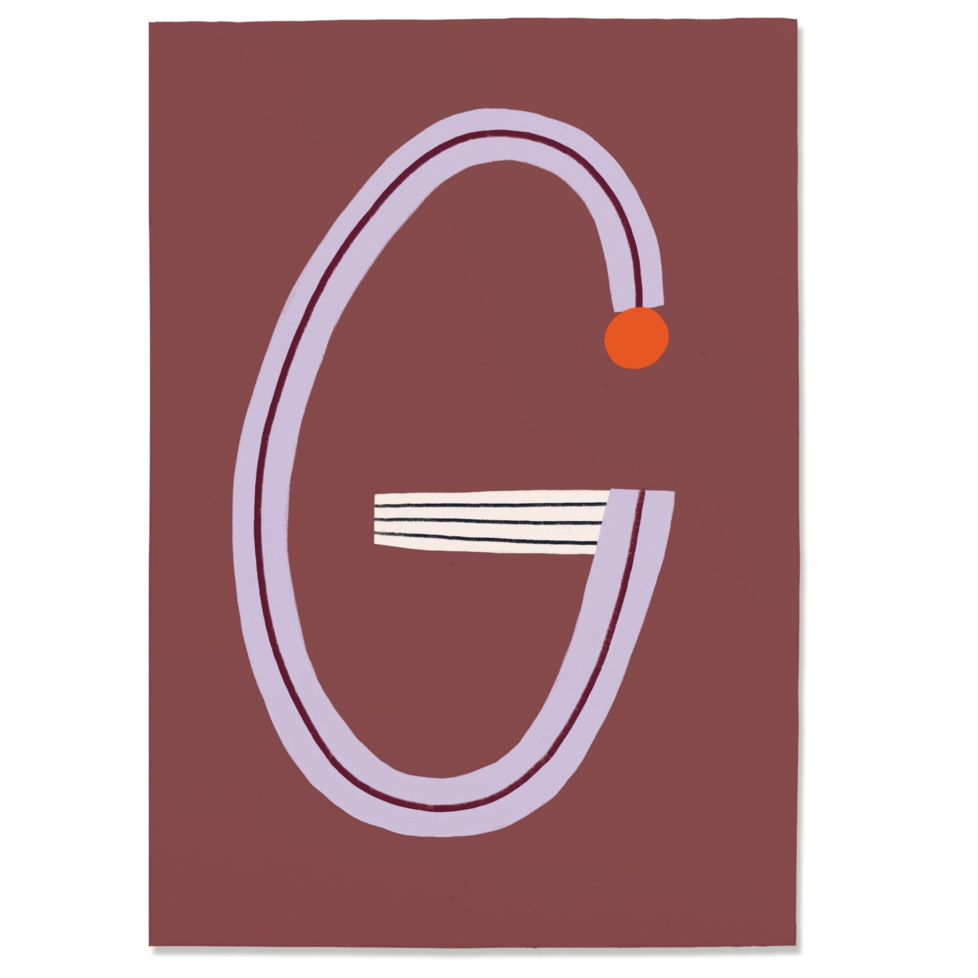 Postkarte "Buchstabe G" Postkarte Nuukk 