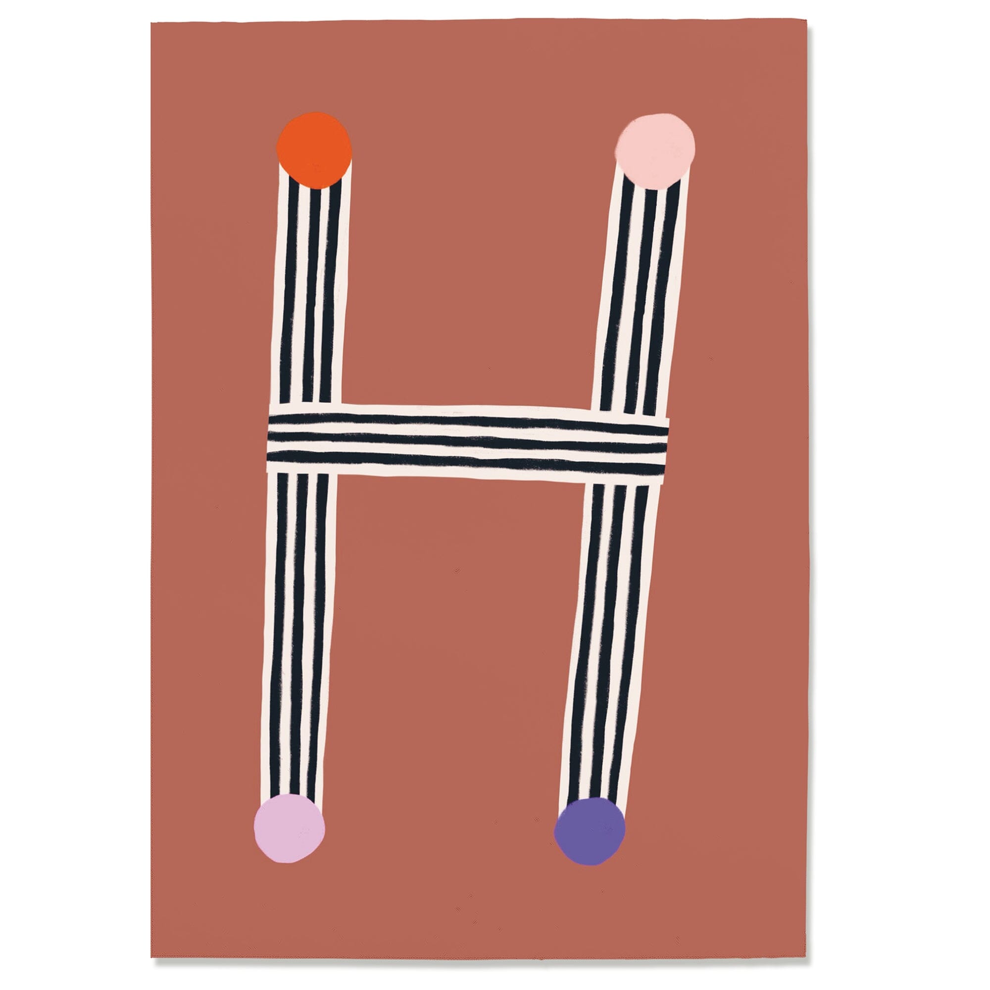 Postkarte "Buchstabe H" #1 Postkarte Nuukk 