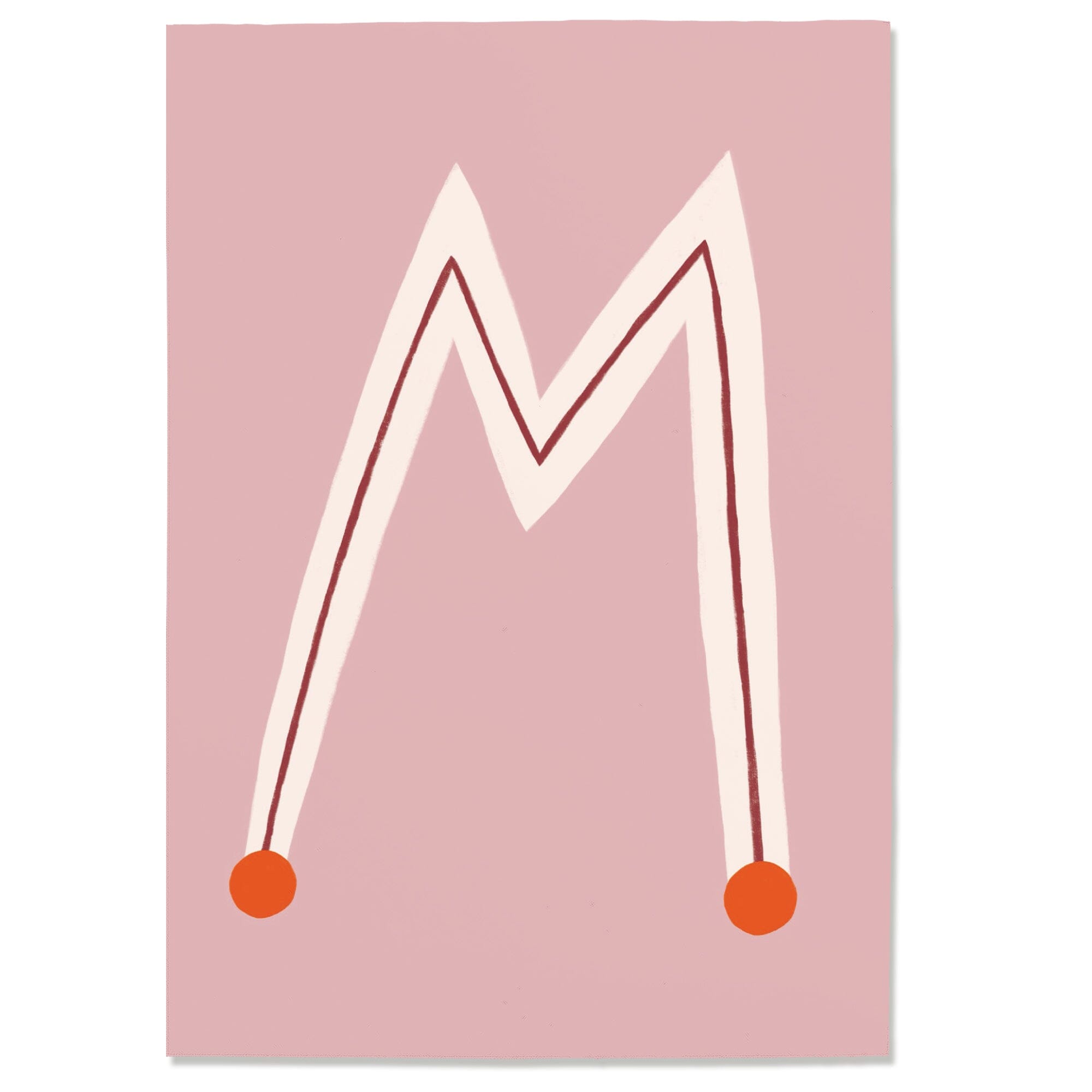 Postkarte "Buchstabe M" #1 Postkarte Nuukk 
