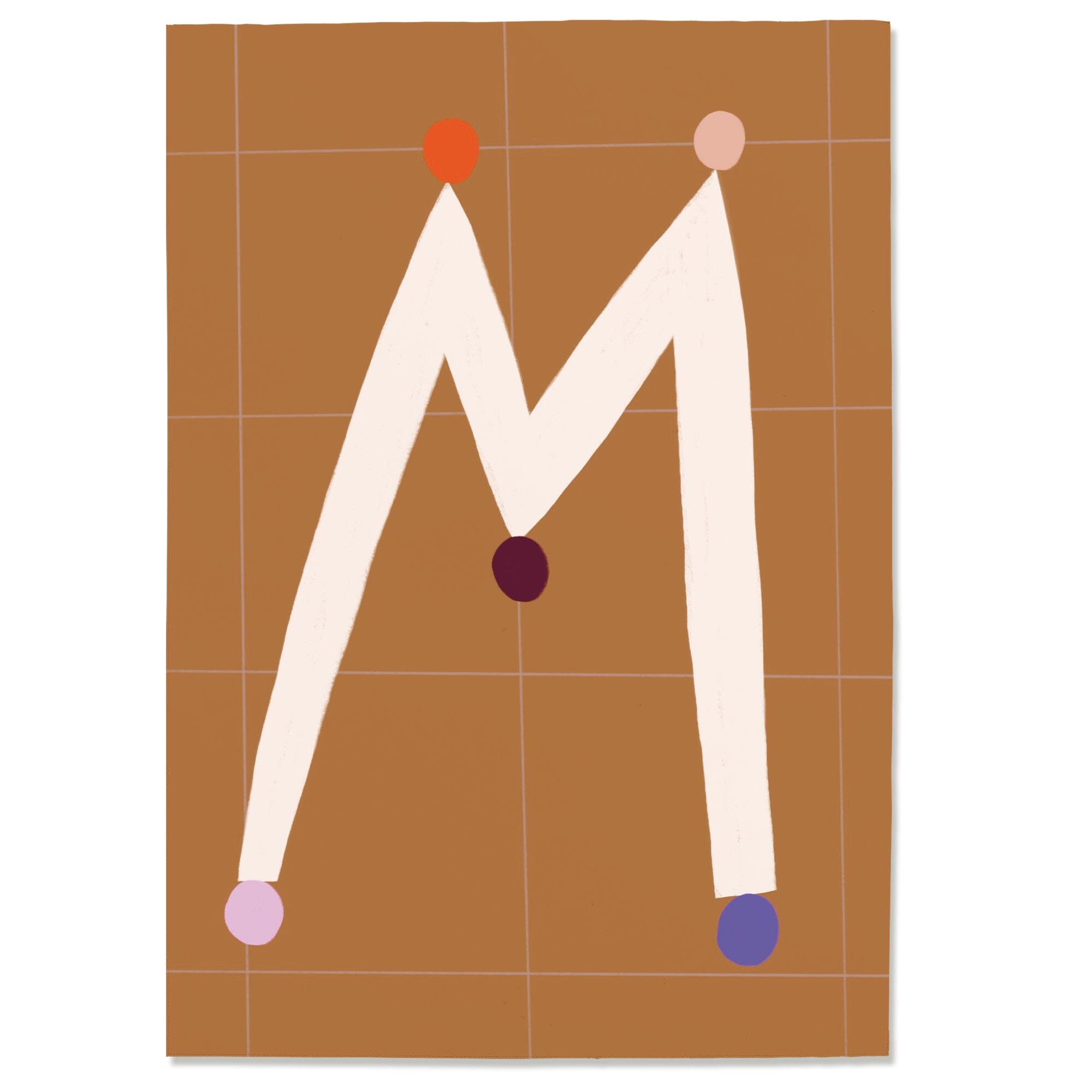 Postkarte "Buchstabe M" #2 Postkarte Nuukk 