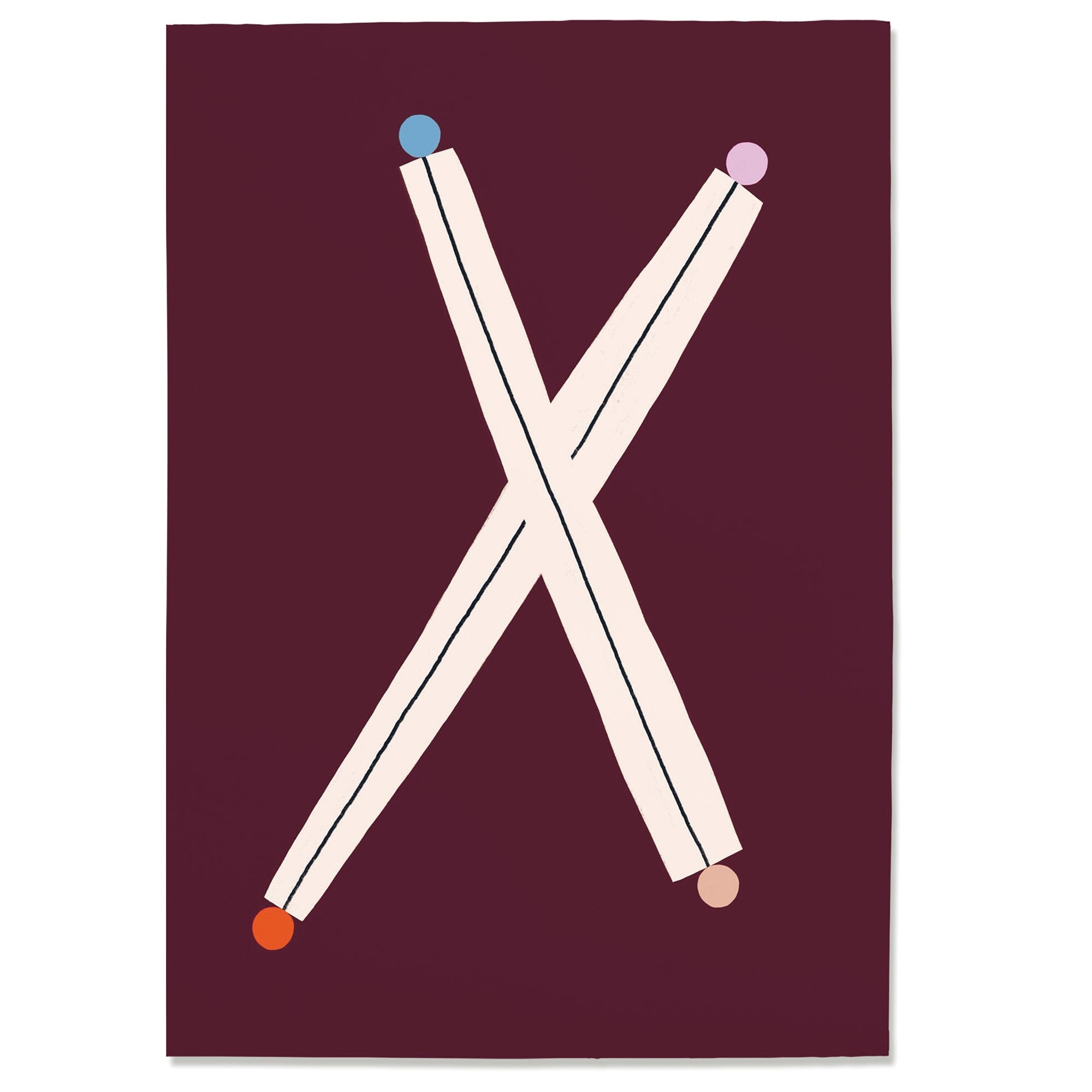 Postkarte "Buchstabe X" #1 Postkarte Nuukk 