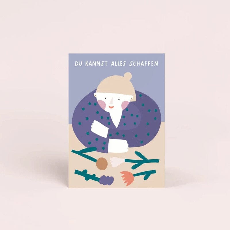 Postkarte "Du kannst alles schaffen" Postkarte Jane Holtewert 