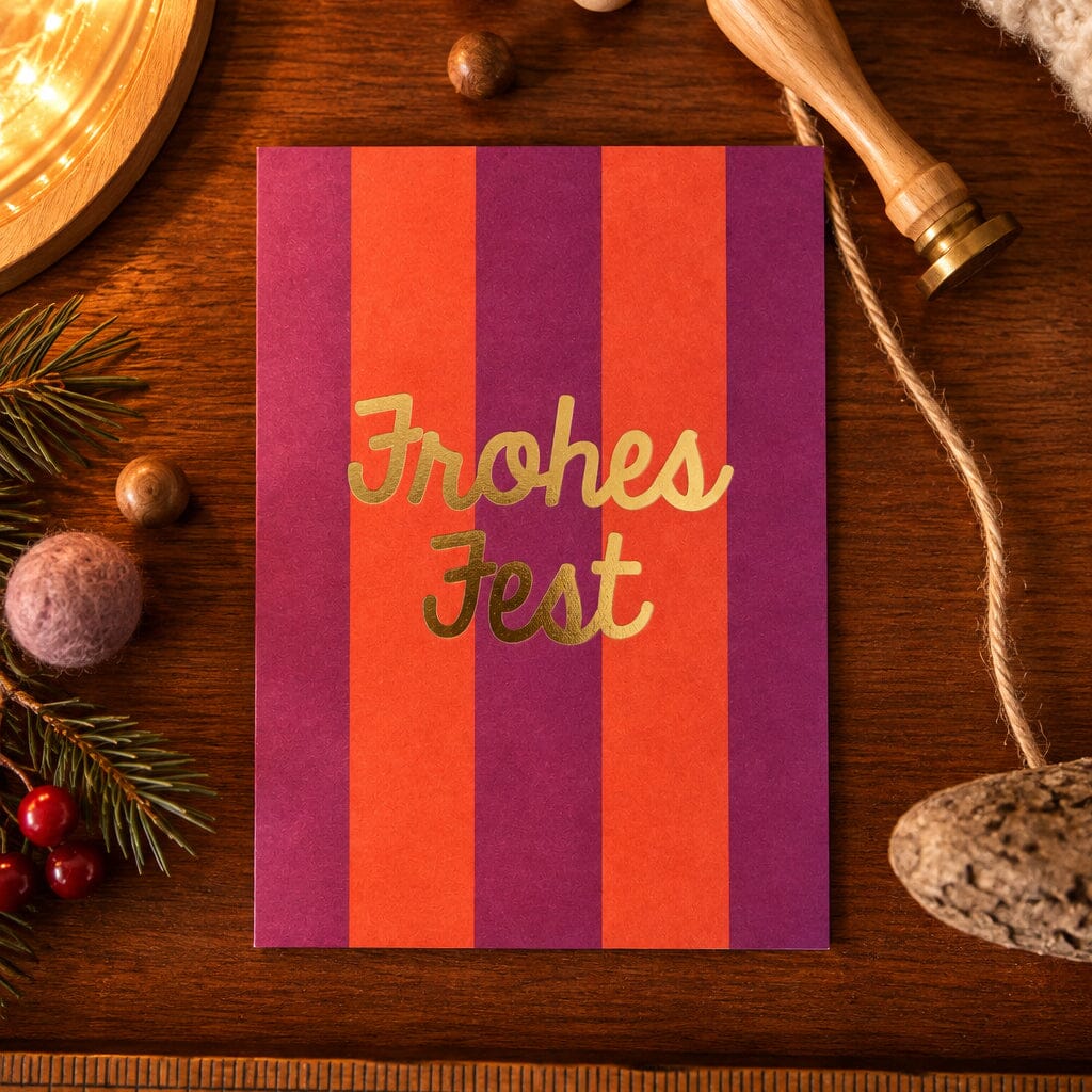 Postkarte "Frohes Fest" Postkarte ava&yves 