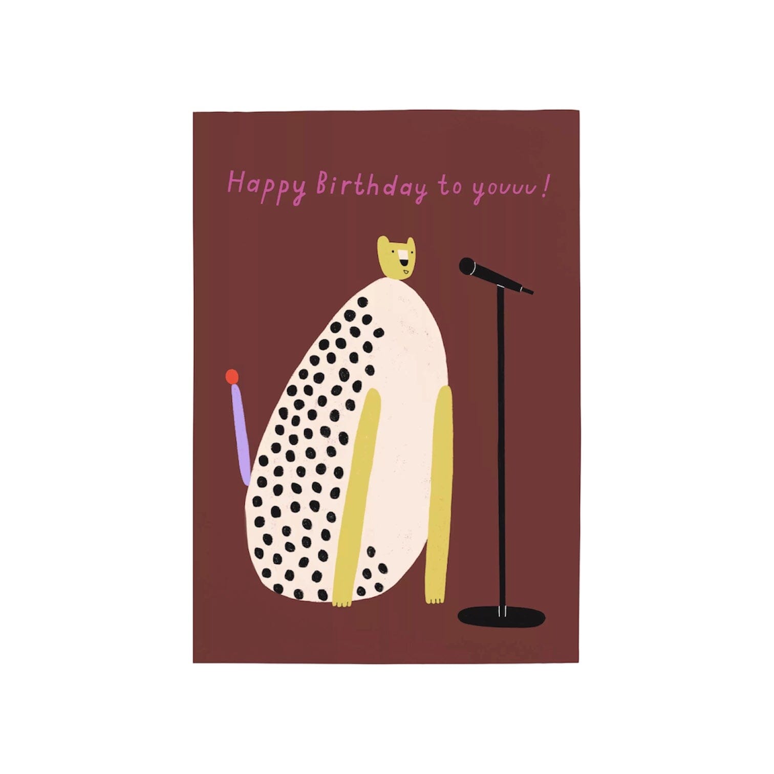 Postkarte "Happy Birthday Leopard" Postkarte Nuukk 