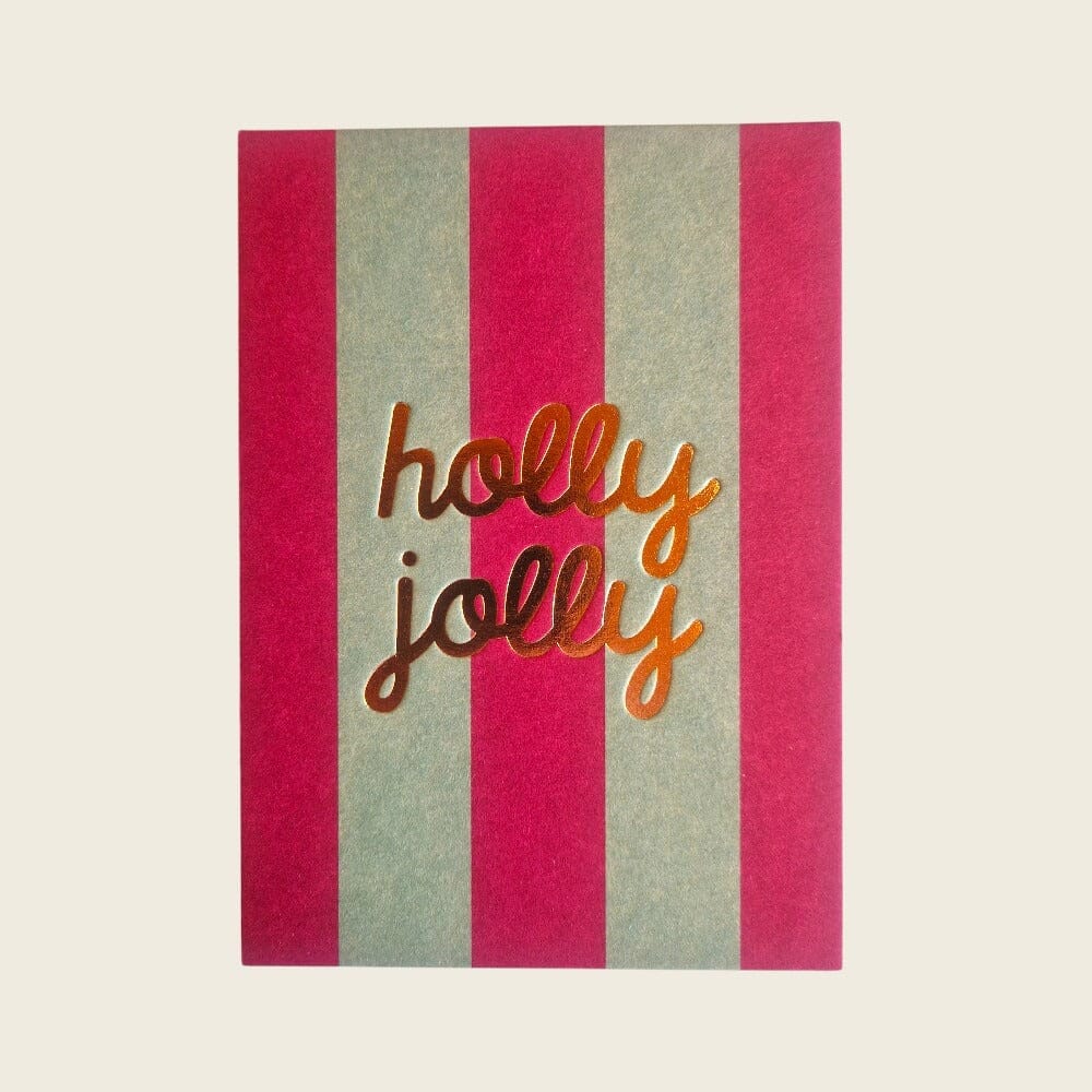 Postkarte "Holly Jolly" Postkarte ava&yves 