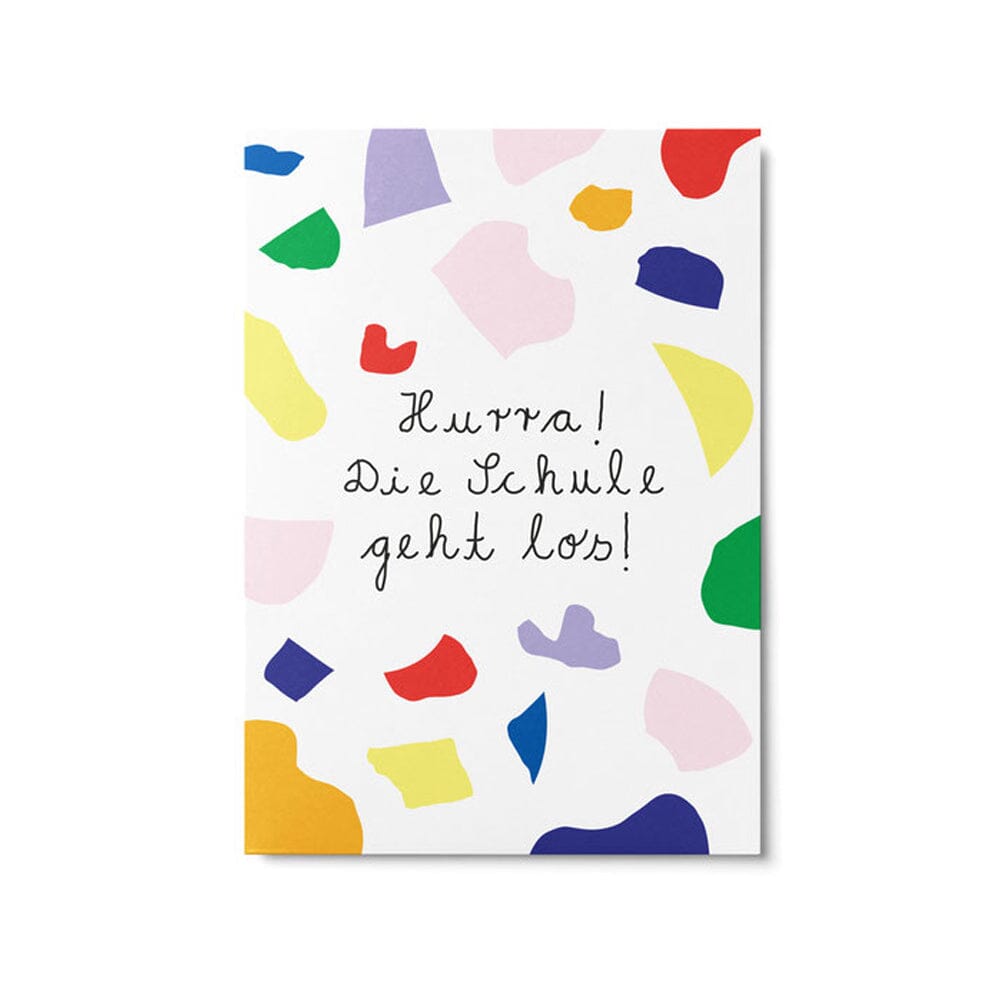 Postkarte "Hurra! Die Schule geht los!" Postkarte Unter Pinien 