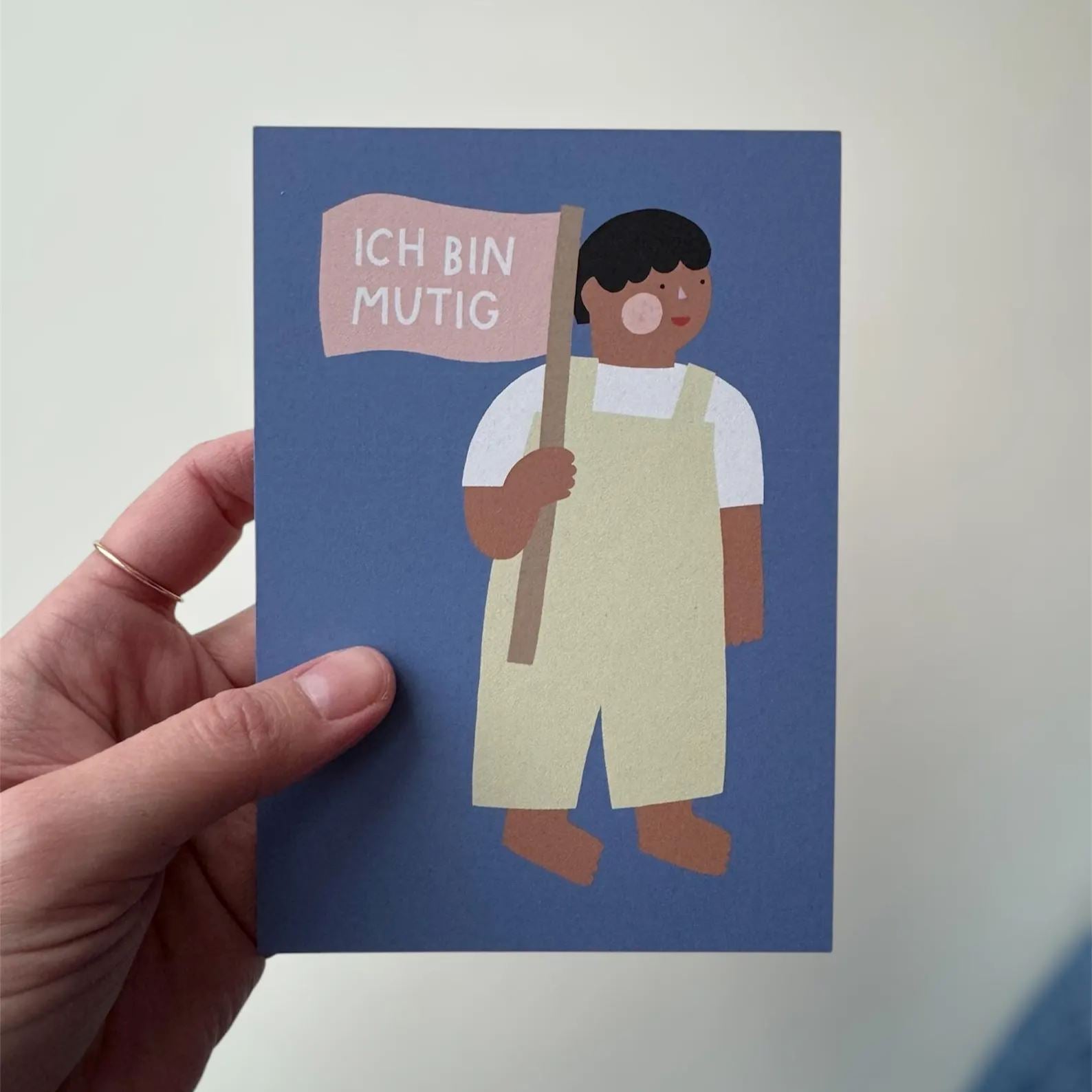 Postkarte "Ich bin mutig" Postkarte Jane Holtewert 