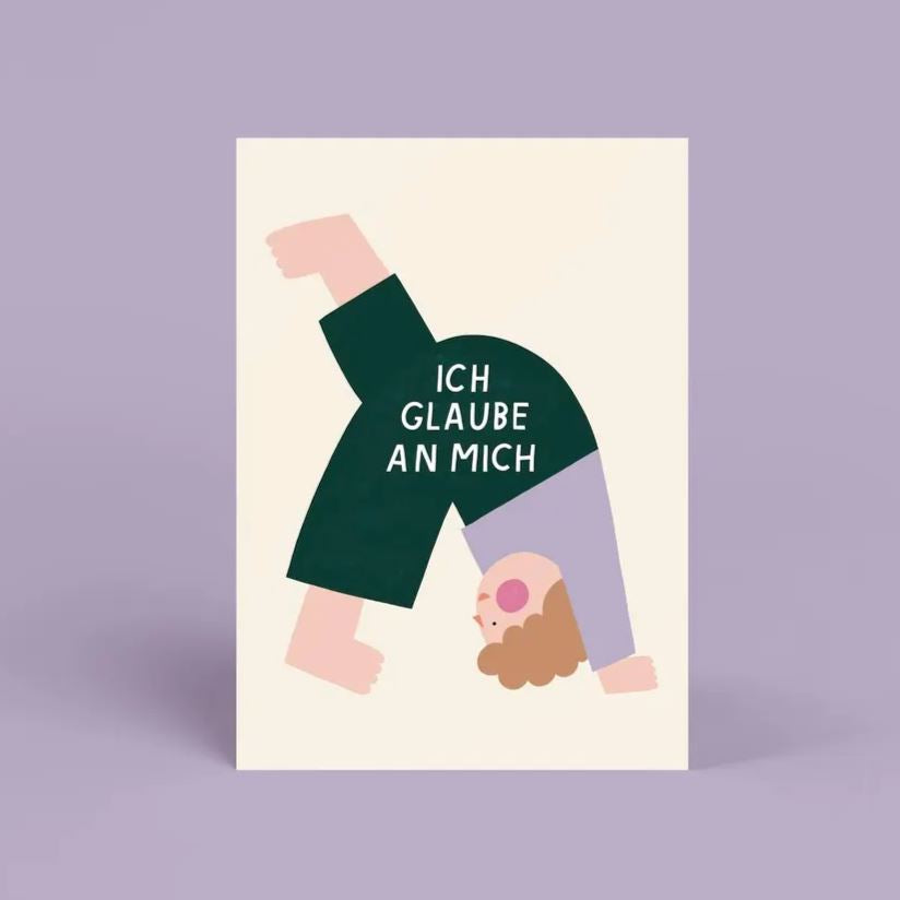 Postkarte "Ich glaube an mich" Postkarte Jane Holtewert 