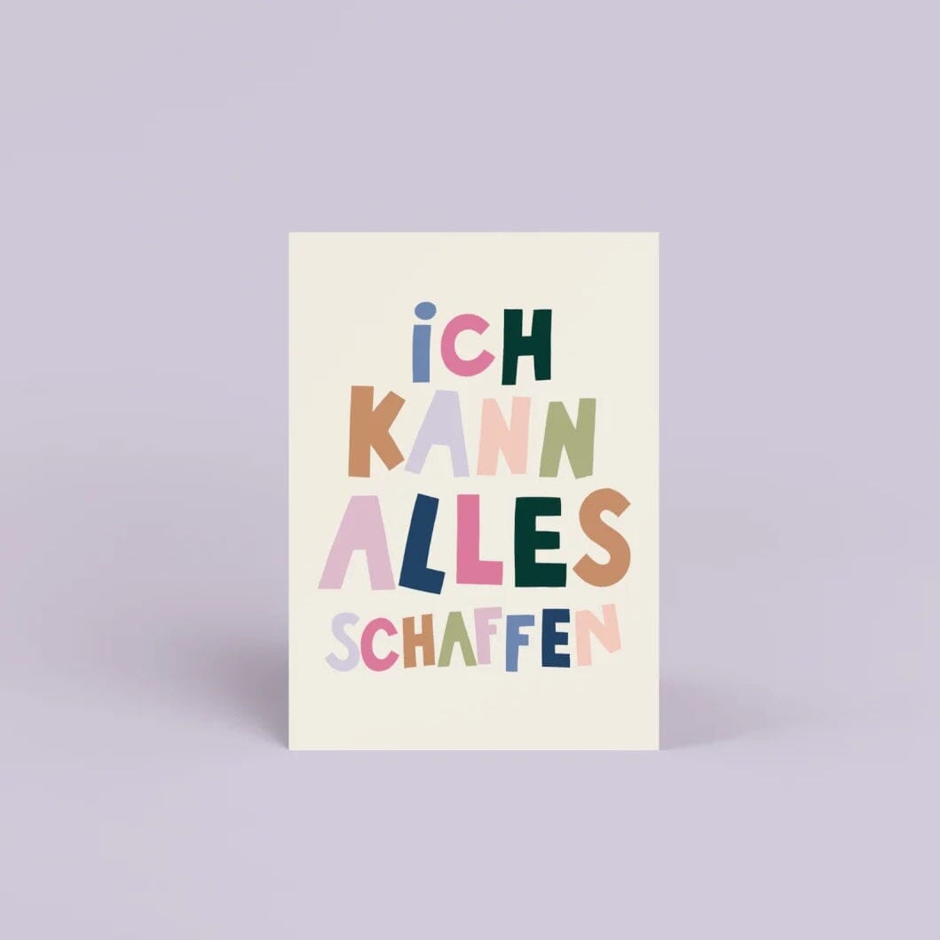 Postkarte "Ich kann alles schaffen" Postkarte Jane Holtewert 