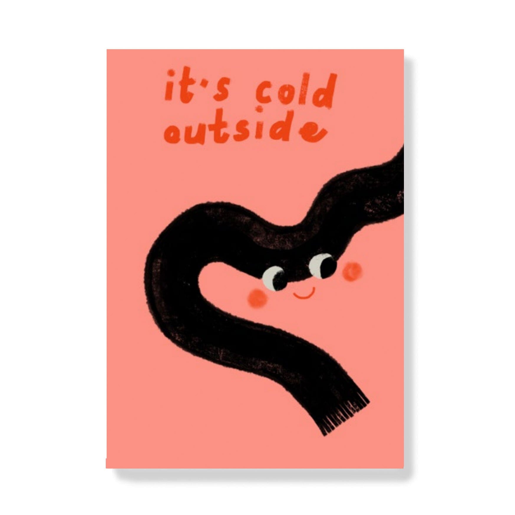 Postkarte "It's cold outside" Postkarte Framboise und Ketchup 