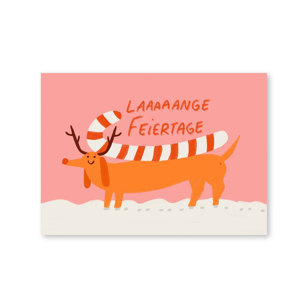 Postkarte "Lange Feiertage" Postkarte Slinga Illustration 