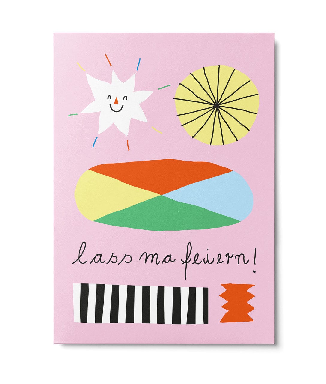 Postkarte "Lass ma feiern!" Postkarte Unter Pinien 