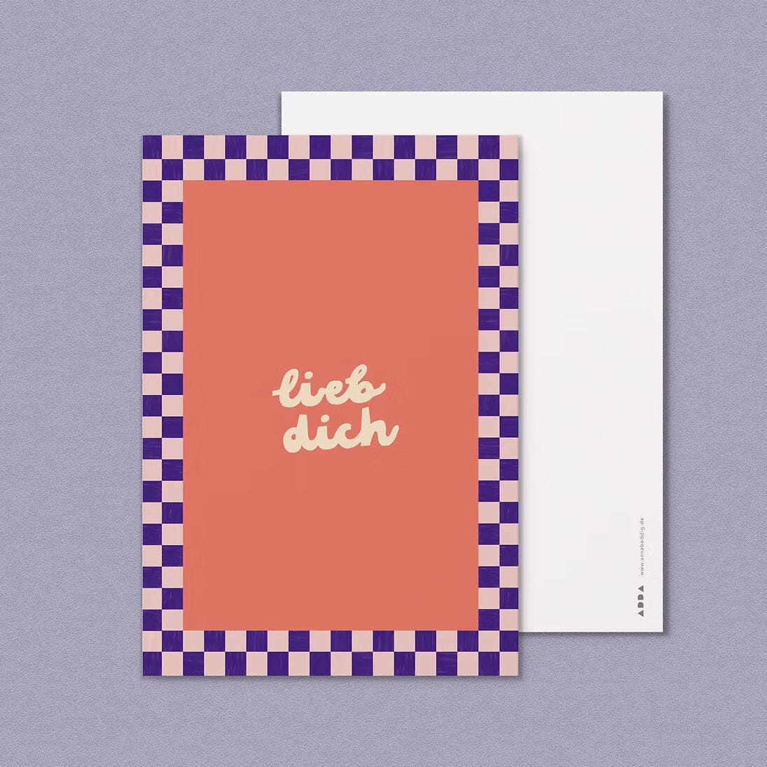 Postkarte "Lieb Dich" Postkarte Anna Beddig 