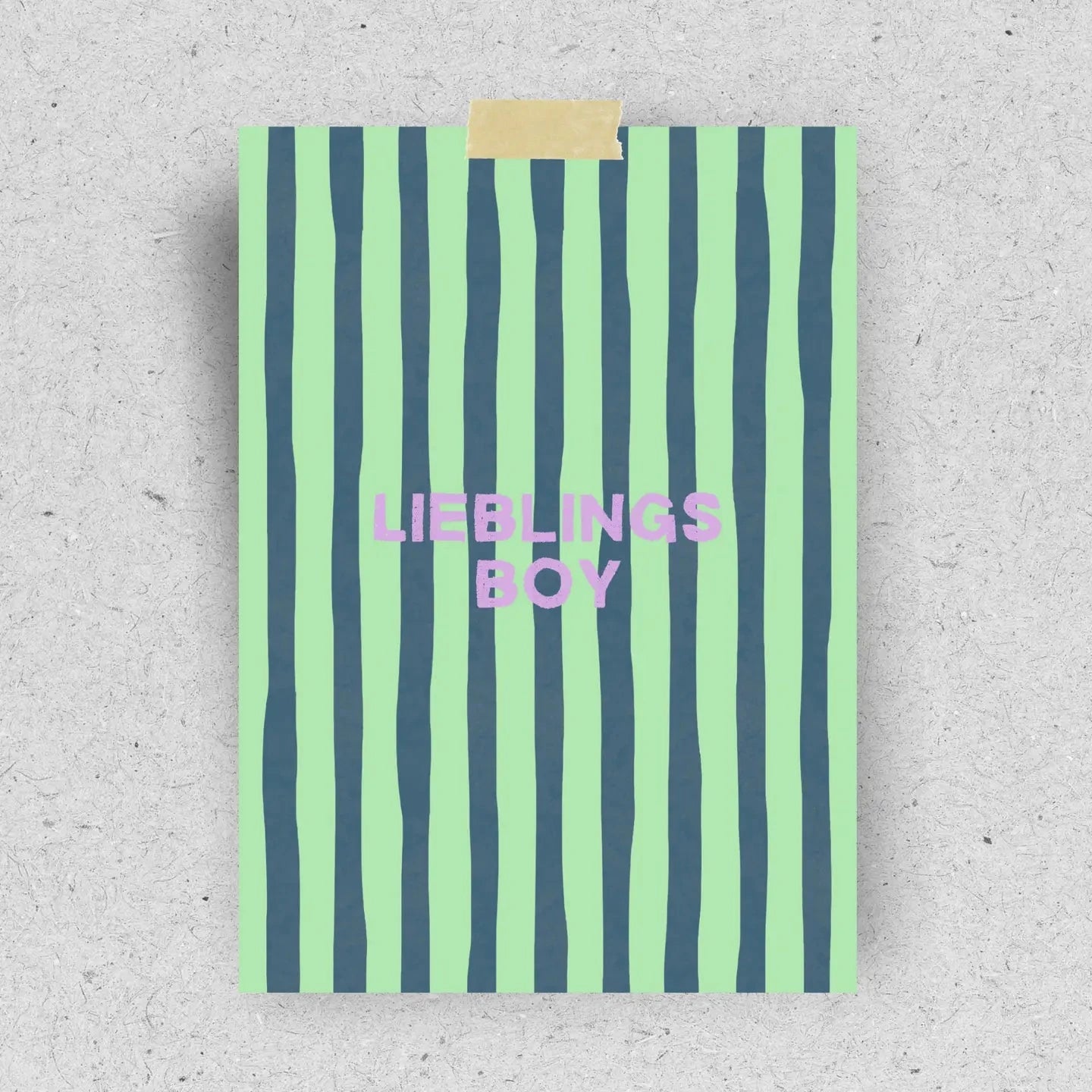 Postkarte "Lieblingsboy" Postkarte Pinlin 