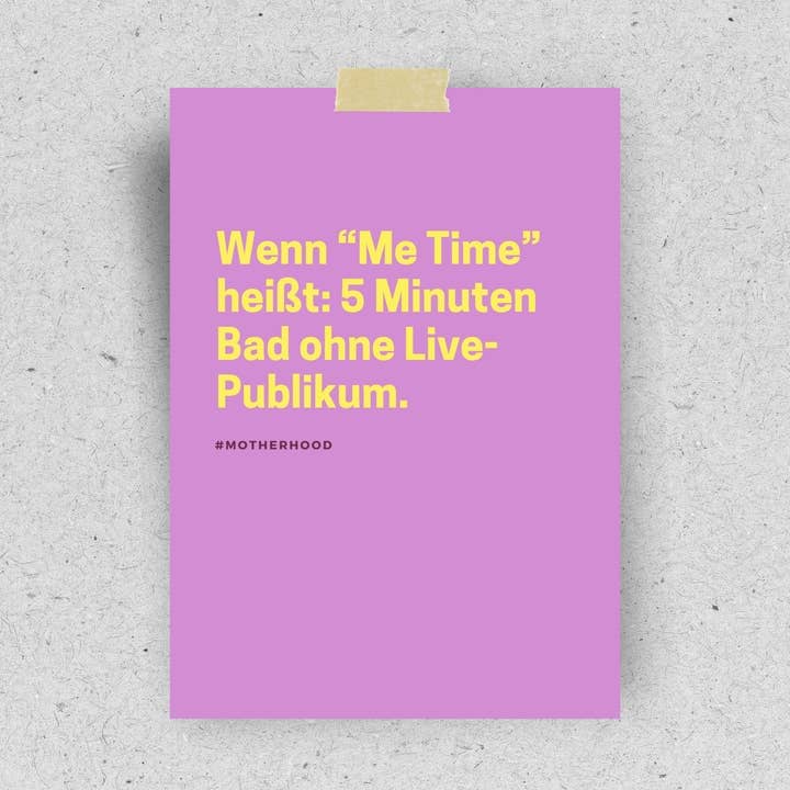 Postkarte "Me Time - 5 Minuten" Postkarte Pinlin 