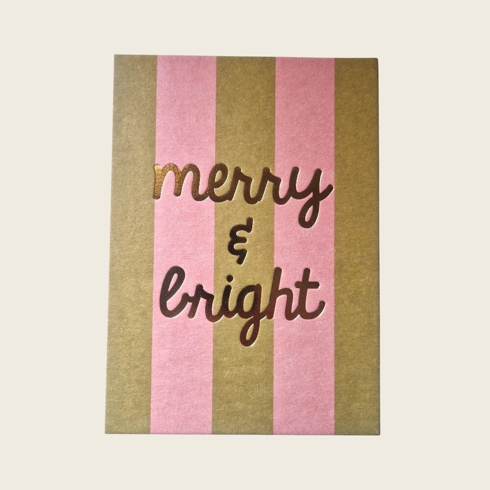 Postkarte "Merry & Bright" Postkarte ava&yves 