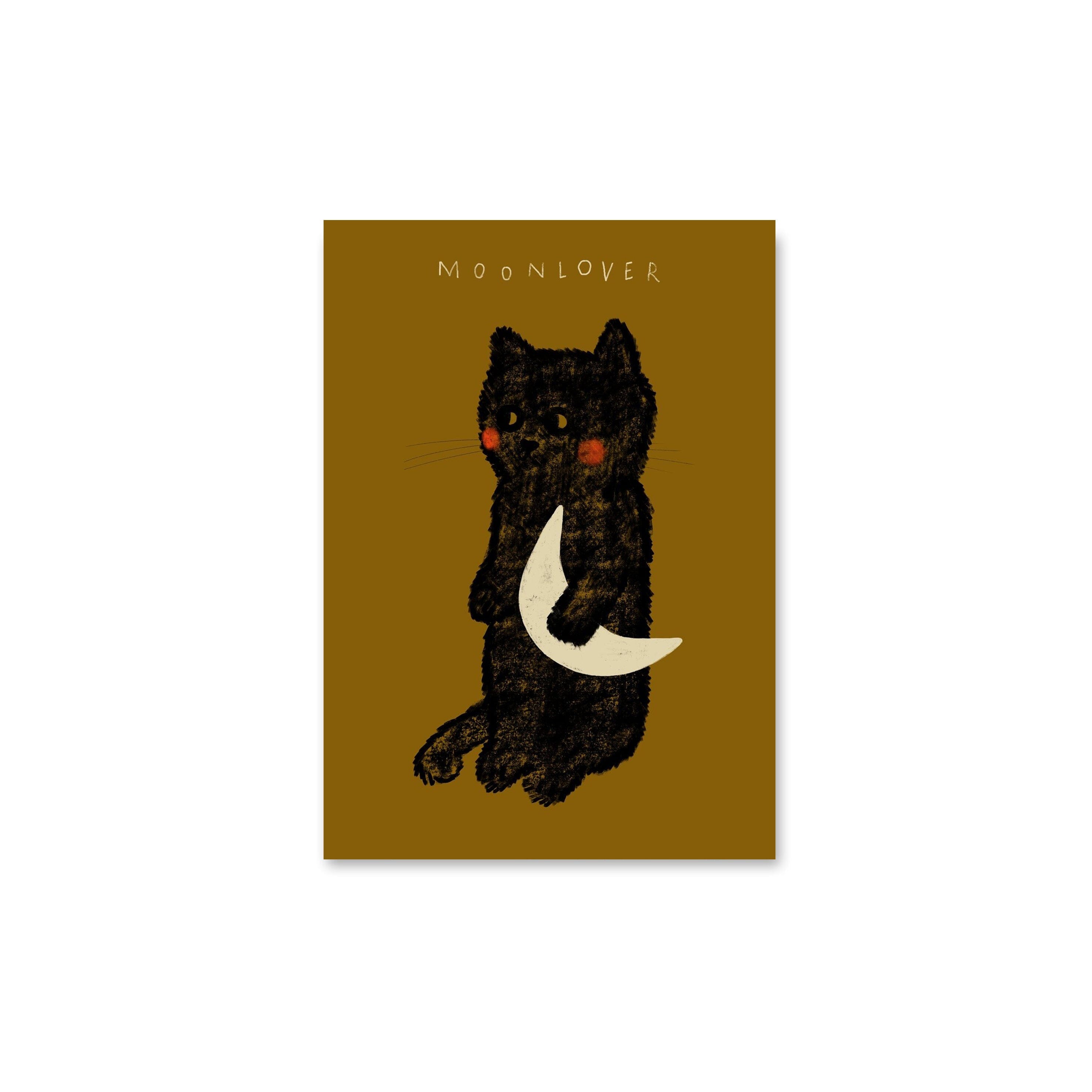 Postkarte "Moonlover" Postkarte Framboise und Ketchup 