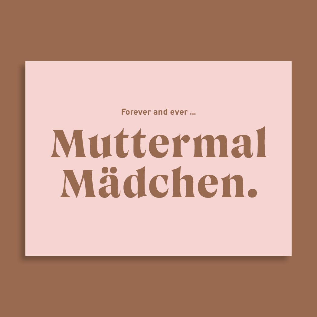 Postkarte "Muttermal Mädchen" Postkarte Family Tree Studio 