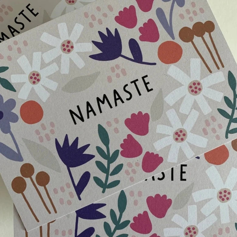 Postkarte "Namaste" Postkarte Jane Holtewert 