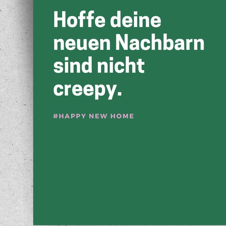 Postkarte "Neues Zuhause" Postkarte Pinlin 
