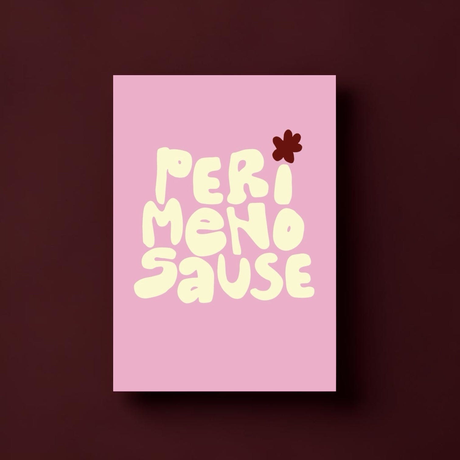 Postkarte "PerimenoSause" Postkarte Matsch mit Sahne 