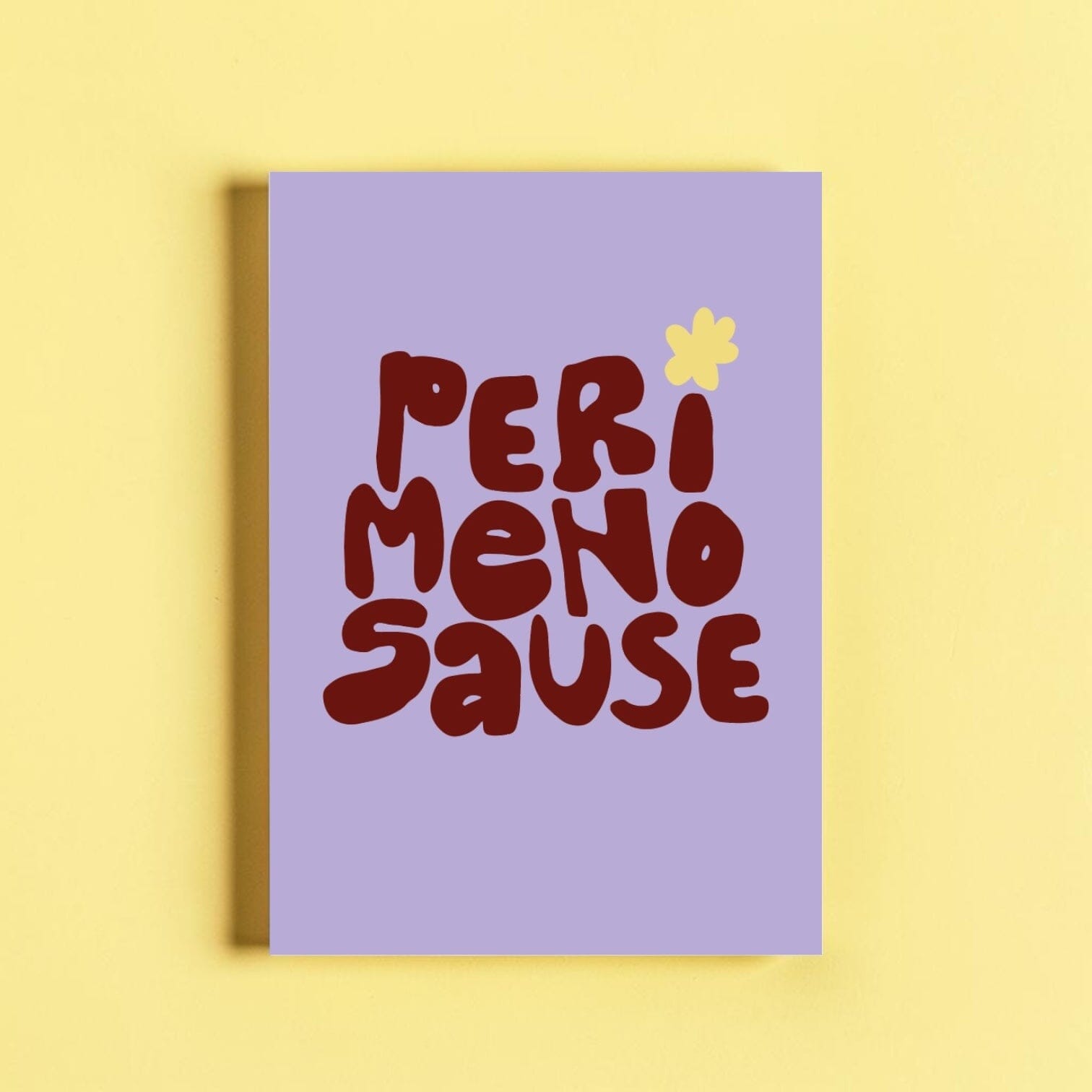 Postkarte "PerimenoSause" Postkarte Matsch mit Sahne 